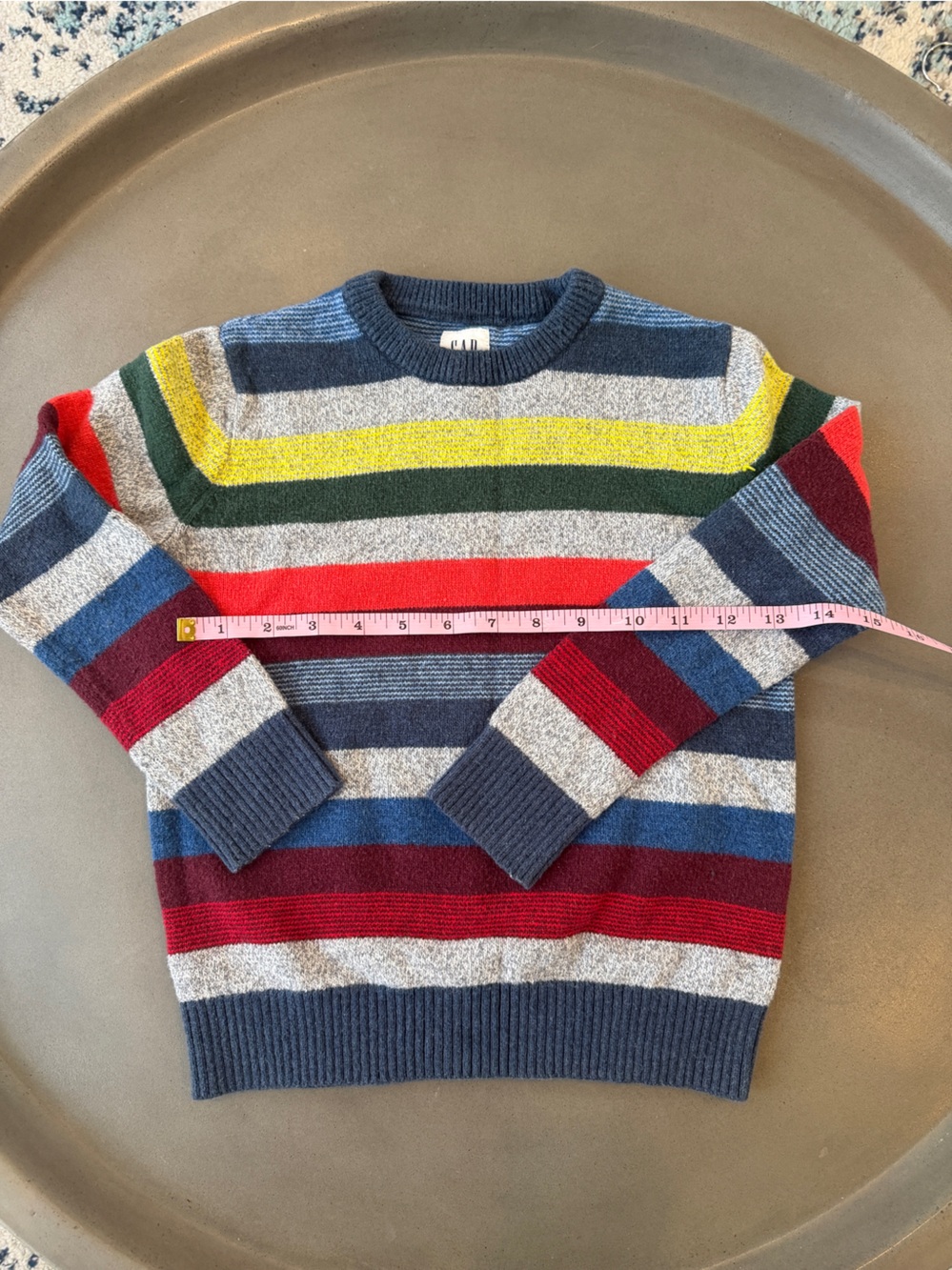 Gap Kids Colorful Stripped Sweater Size 6/7 - Picture 4 of 5